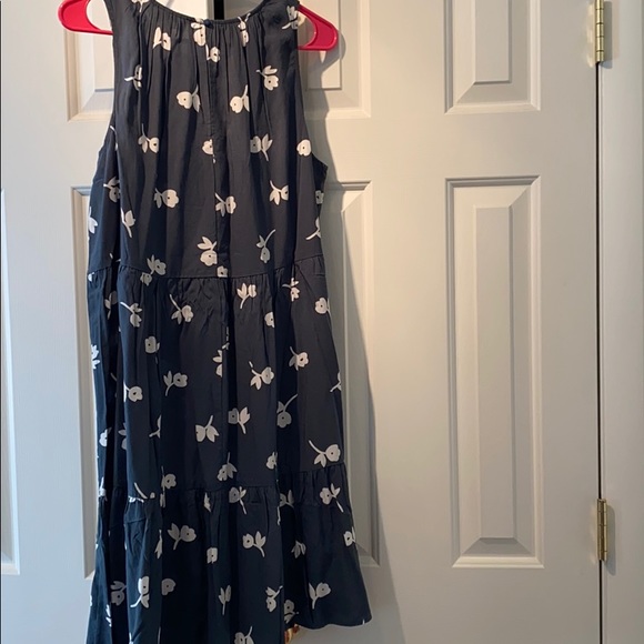 Floral 3 Tiered Grey Dress - Picture 3 of 3